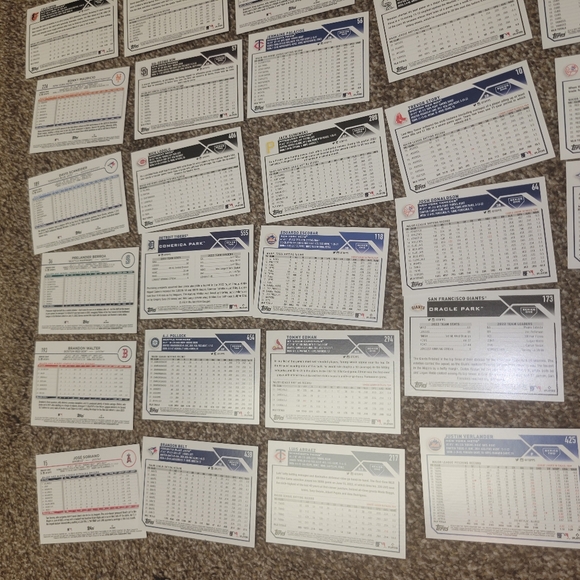 Topps Baseball Trading Card lot of 41 Set #47 - Picture 10 of 11